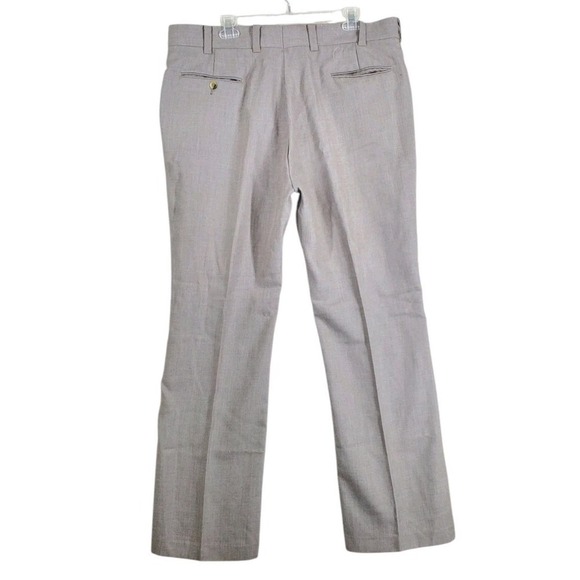 Vtg Levis Panatela Gentlemans Cut Pants Trouser Mens 38x32.5 Beige Bootcut Retro - Picture 8 of 12